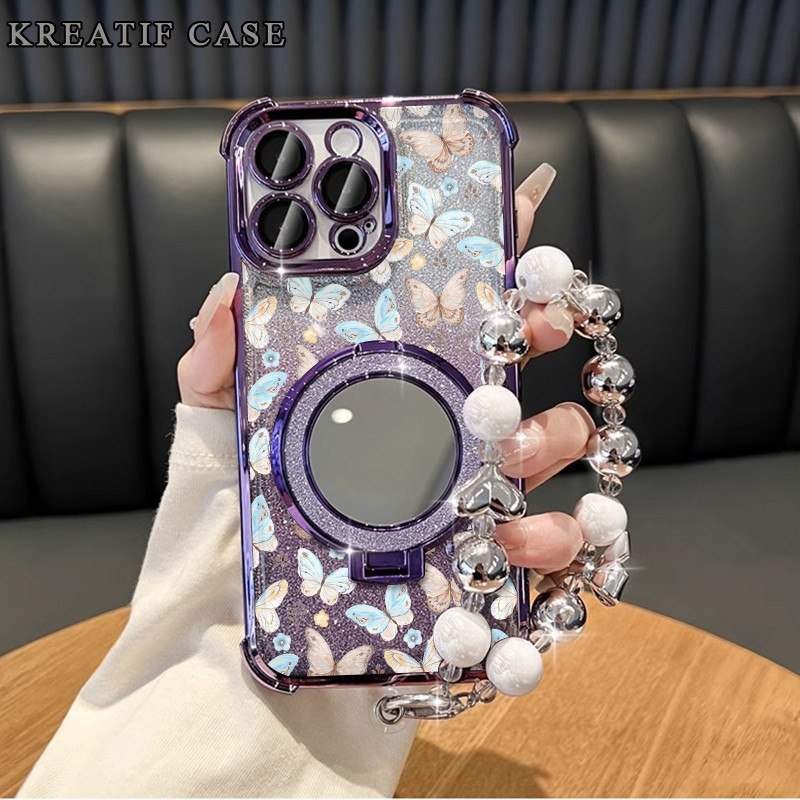 Case Oppo A3x A60 A5 2020 A7 Glitter Card Anti Jatuh Casing Oppo A3s A5s A12 A16 A33 A52 Oppo A17 A3