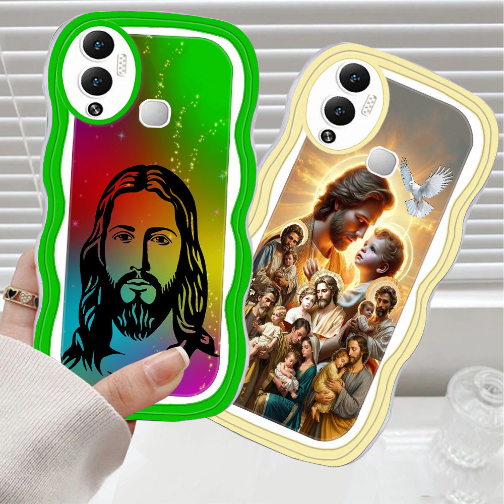 CA49 Jesus Casing untuk Infinix HOT 12 Play 12i TPU Kasus Ponsel