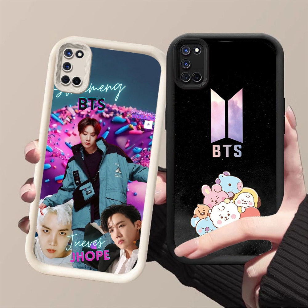 SD-2 BTS BT21 Shockproof Casing untuk OPPO A92 A94 A55 F19 A74 A52 F19S A95 A72