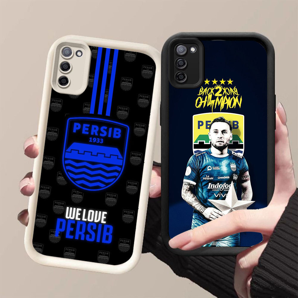 SD-70 PERSIB BANDUNG Shockproof Casing untuk Samsung A03S A31 M21 A71 M02S A51 F02S M30S A02S S20 FE