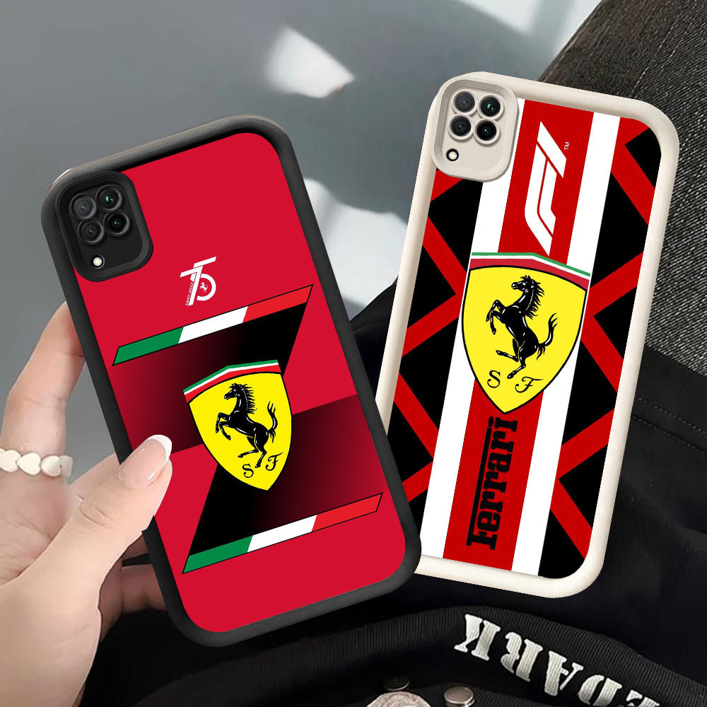 BW-53 Ferrari F1 Shockproof Casing untuk Samsung A12 A22 J2 J4 J7 Pro Plus Prime 5G