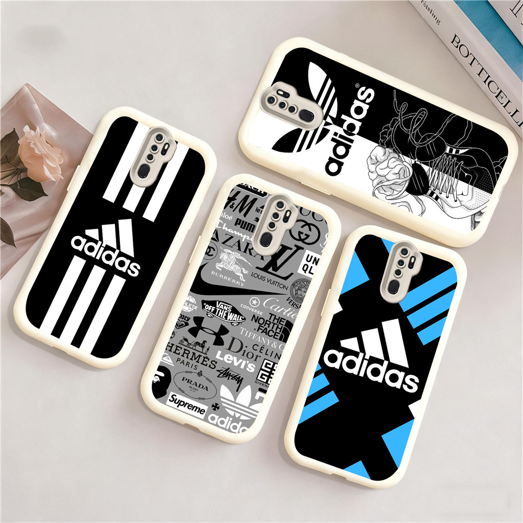 KI1 A-adidas Hp Plating Casing untuk OPPO Narzo A16 C17 A33 A53 A72 A52 V13 A54 7I 8 8S 30 A92 Q3 A1