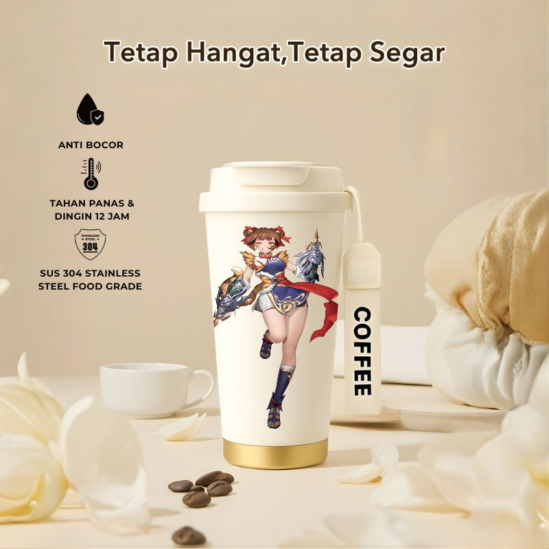 Tumbler Wanwan Mobile Legend | 500ml SUS 304 | Anti Bocor 100% | Tahan Panas & Dingin 12 Jam | Sedot