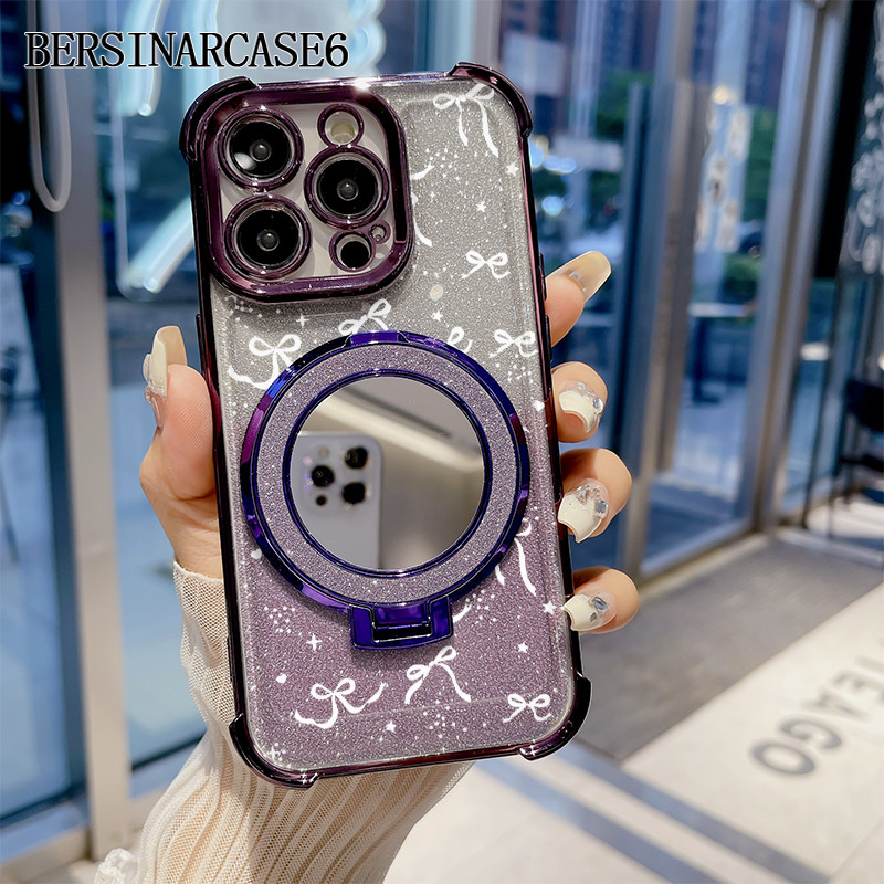 Case Redmi 13C A1 10 10C 13C 9T Case Dengan Stand Cermin Bracket Stand Soft Case Redmi Note 9 Note 1