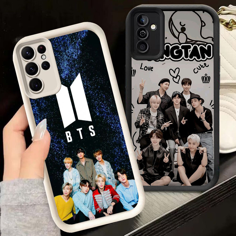 TS-44 BTS ARMY Shockproof Casing untuk Samsung A55 A54 M15 S25 S24 S21 FE Ultra