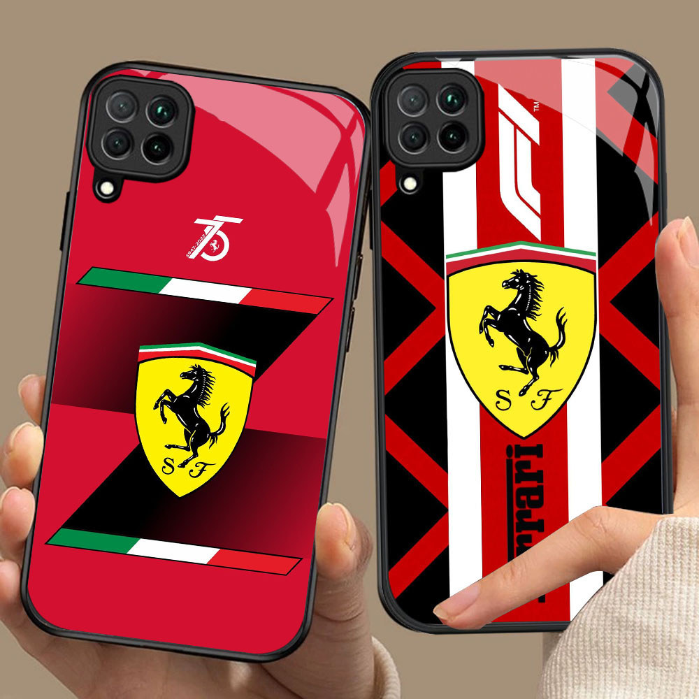 BW-53 Ferrari F1 HD Glass Casing untuk Samsung A12 M32 M12 A22 5G