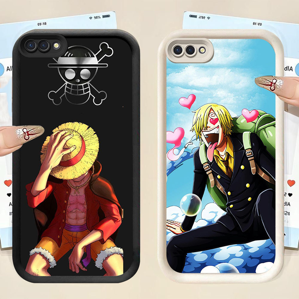 YS-74 Monkey D Luffy Shockproof Casing untuk OPPO A5 A5X A3S A1K A12E Realme 14 14T C2 C2s