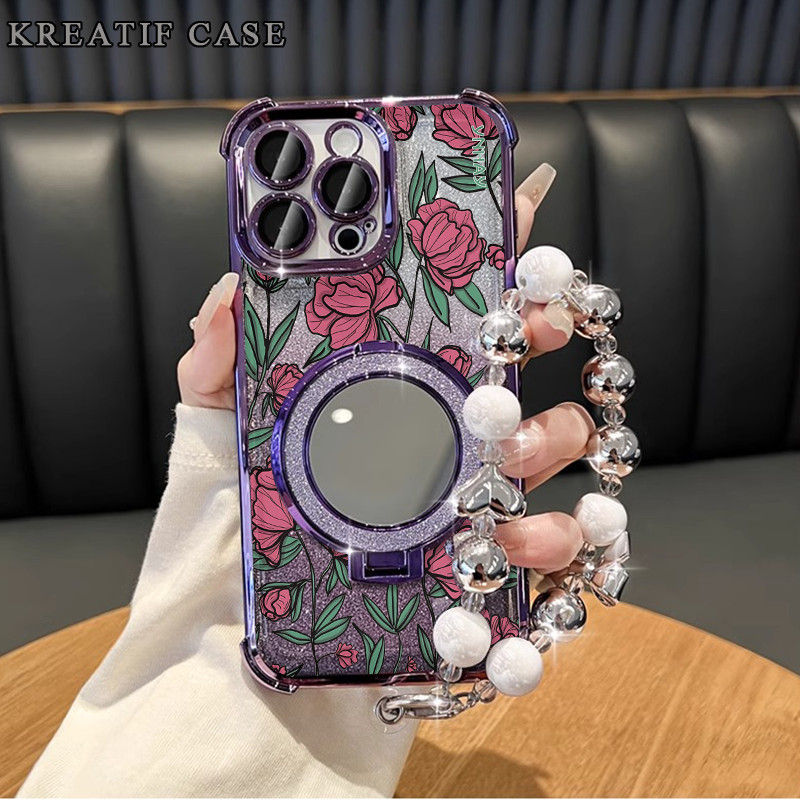 Case Oppo A3x A60 A5 2020 A7 Glitter Card Anti Jatuh Casing Oppo A3s A5s A12 A16 A33 A52 Oppo A17 A3