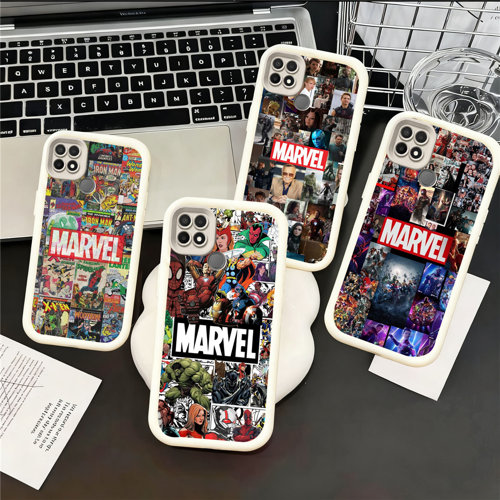 KI64 Marvel Hp Plating Casing untuk OPPO Reno Find Narzo A91 10 A74 10A A95 X3 4 20A 5 A31 6 C65 N63