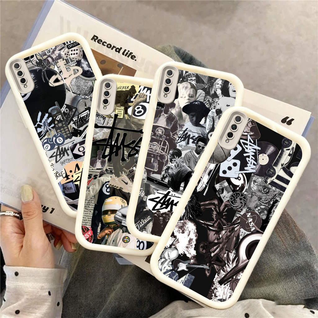 KI89 stussy Hp Plating Casing untuk Infinix Tecno ITEL Smart POP Spark Note HOT Zero Pova A80 40 40P