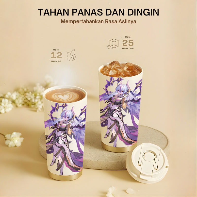 Tumbler Vexana Mobile Legend | 500ml SUS 304 | Anti Bocor 100% | Tahan Panas & Dingin 12 Jam | Sedot