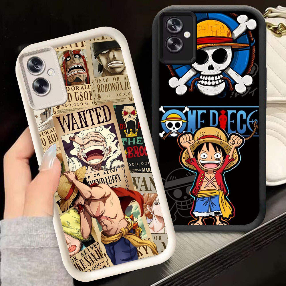 TS-78 Monkey D Luffy Shockproof Casing untuk OPPO A79 A3 A3X A5 Realmeo C31 C35 Narz 50A Prime Pro