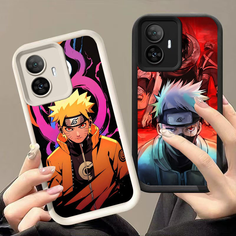 SK-18 Naruto Anime Silikon hitam putih Casing untuk OPPO Realme Reno Narzo 13F 11 C67 11F C55 10 F25