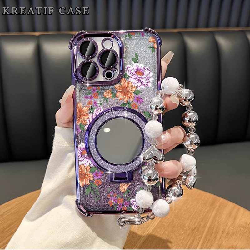 Case Oppo A3x A60 A5 2020 A7 Glitter Card Anti Jatuh Casing Oppo A3s A5s A12 A16 A33 A52 Oppo A17 A3