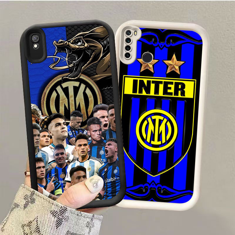 GK-40 Inter Milan Silikon hitam putih Casing untuk Redmi Note 6A 7 9A 9T Pro