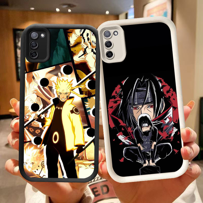 SK-18 Naruto Anime Silikon hitam putih Casing untuk Samsung F02S A02S M02S A31 A03S