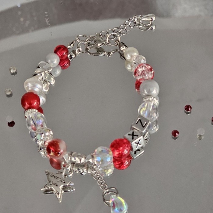 Xiao Zhan Dukungan Warna Gelang Kesan Perifer Gelang Peter Pan Merah Gelang Serbaguna Panjang Dapat 