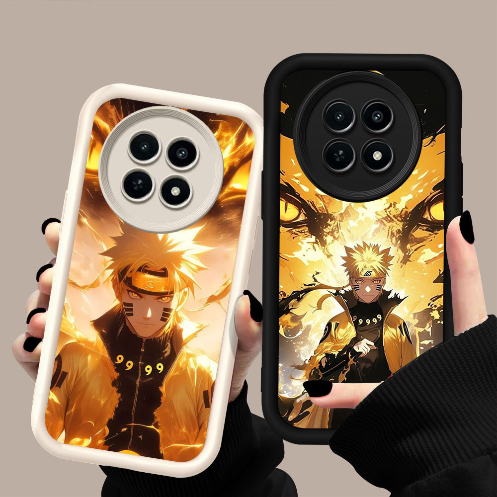 HK-36 MC Naruto Shockproof Casing untuk Silikon hitam putih Realme Narzo C65 12X 12 70Pro5G 70 13 Pl