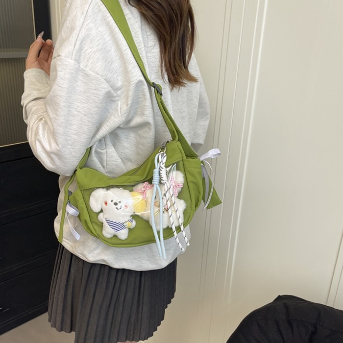 Tas Pouch Jepang Aesthetic Tas Anime/Ita Bag untuk Koleksi Badge Tas Selempang Tas Lucu Tas Sekolah 