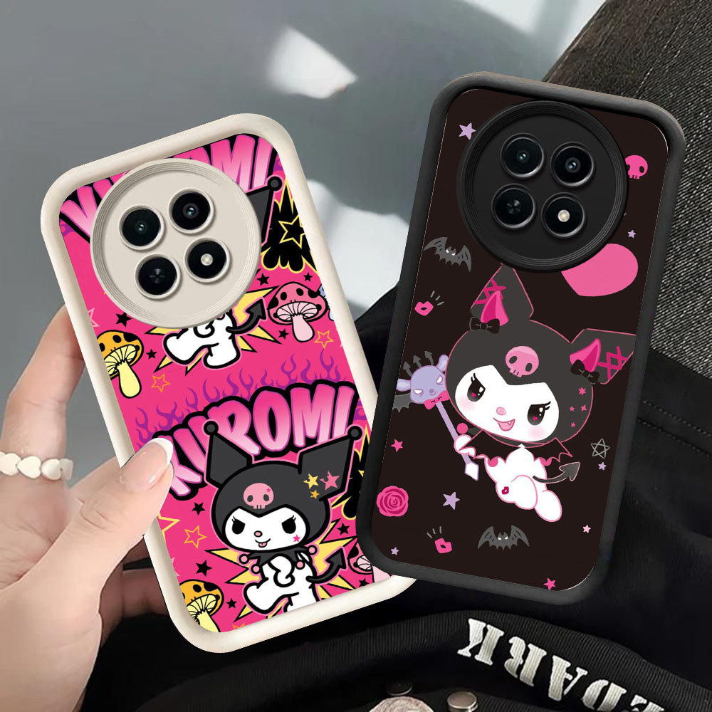 YS-64 Kuromi Shockproof Casing untuk Realme 12 12X 13 C65 P1 Narzo 70 Lite Pro Plus