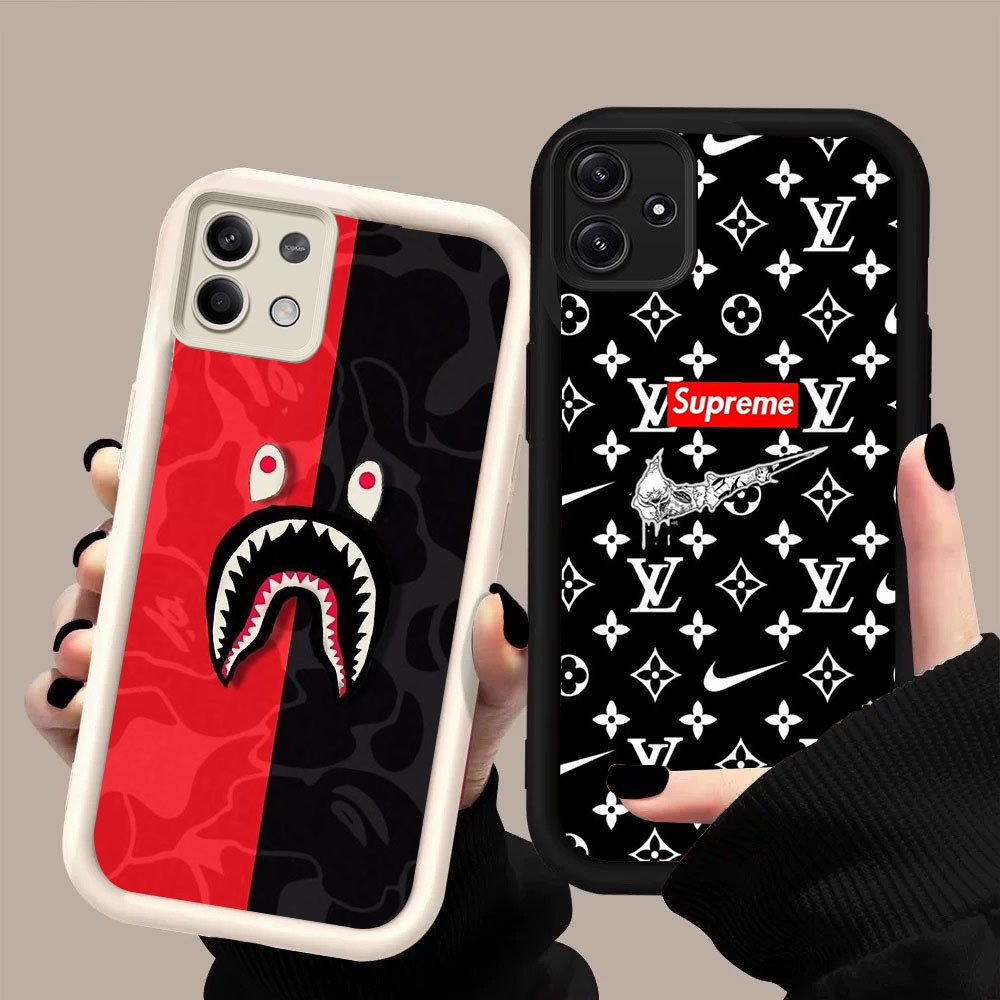SD-94 Supremes Bape K-KAWS Shockproof Casing untuk Xiaomi Redmi Note 12 13 14 Pro
