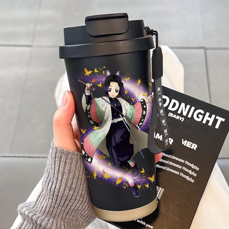 Demon Slayer Sword Butterflies Hadiah Mug Tumbler Gelas 500ml Botol Premium Termos Minuman Dingin Ca