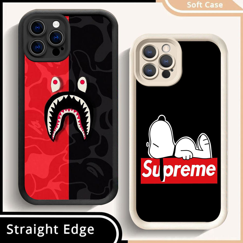SD-94 Supremes Bape K-KAWS Shockproof Casing untuk iPhone 14 15 Pro Max