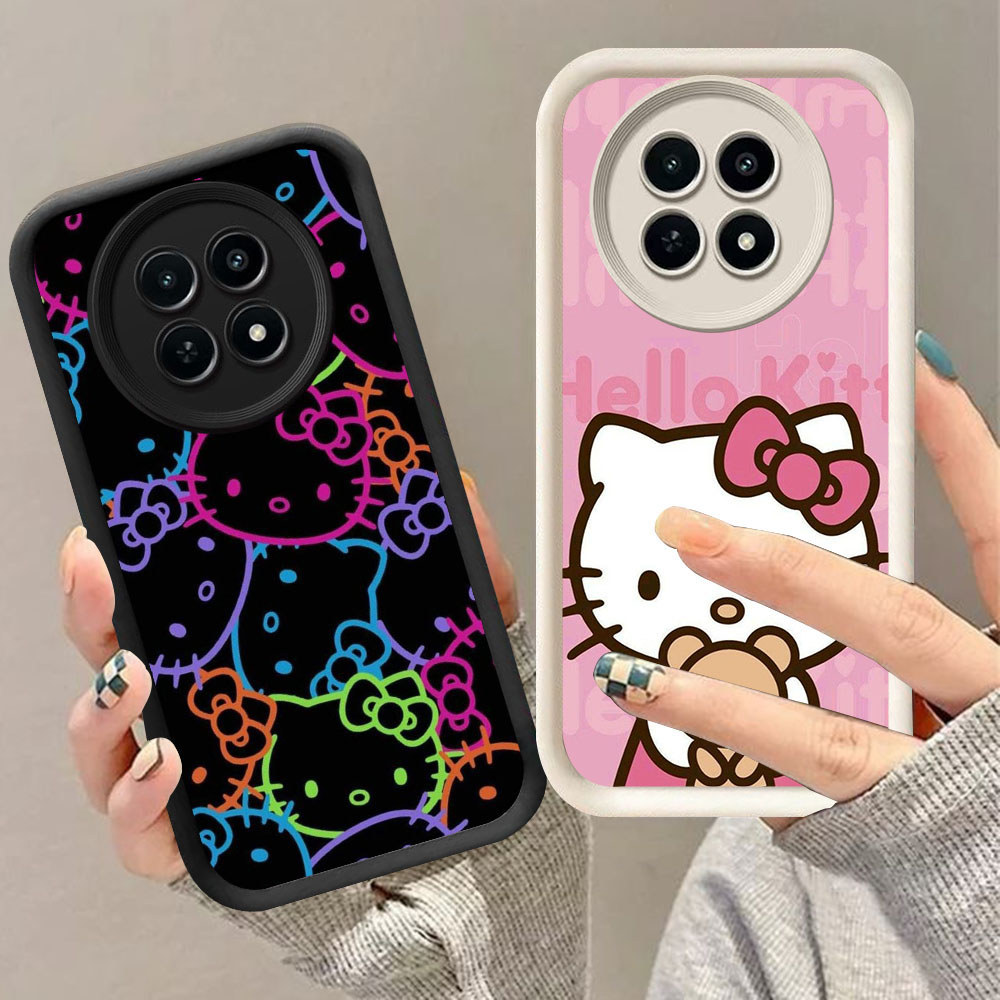 BW-58 Hello Kitty Shockproof Casing untuk Realme 12 12X 13 C65 P1 Narzo 70 Lite Pro Plus