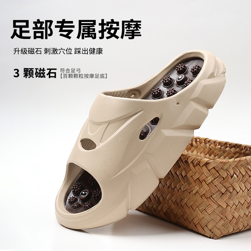 Sandal Pijat Titik Akupuntur Pria, Santai Musim Panas untuk Kesehatan Pria dan Wanita, Sandal Geser 