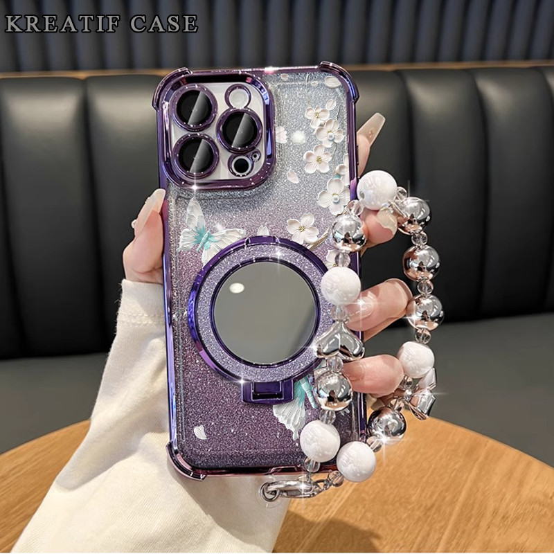 Case Oppo A3x A60 A5 2020 A7 Glitter Card Anti Jatuh Casing Oppo A3s A5s A12 A16 A33 A52 Oppo A17 A3