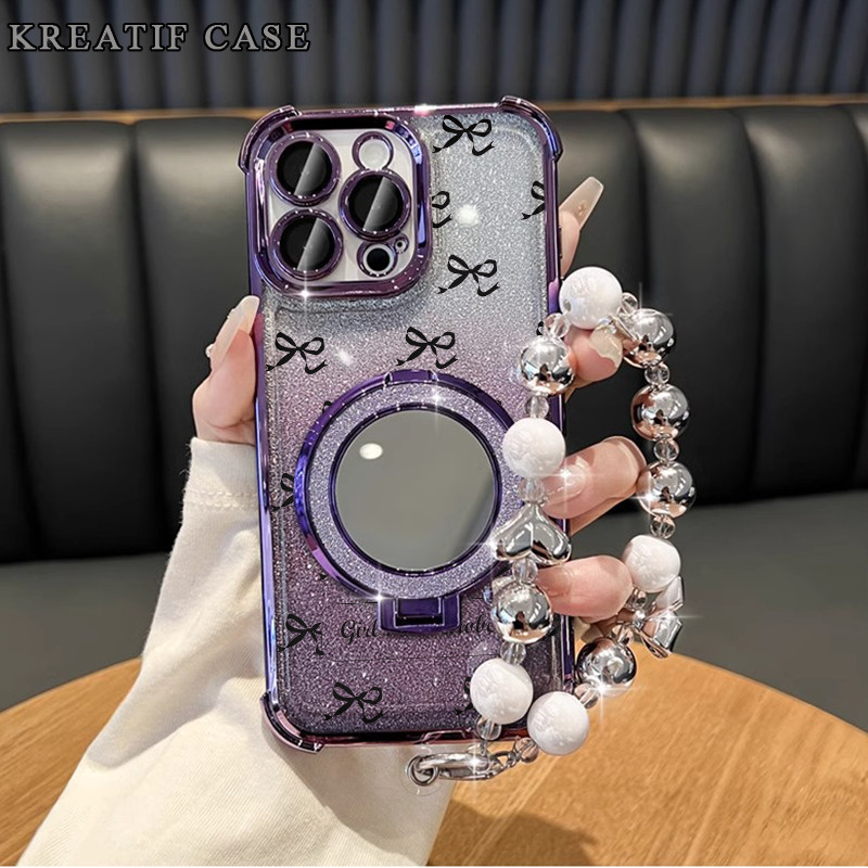 Case Oppo A3x A60 A5 2020 A7 Glitter Card Anti Jatuh Casing Oppo A3s A5s A12 A16 A33 A52 Oppo A17 A3