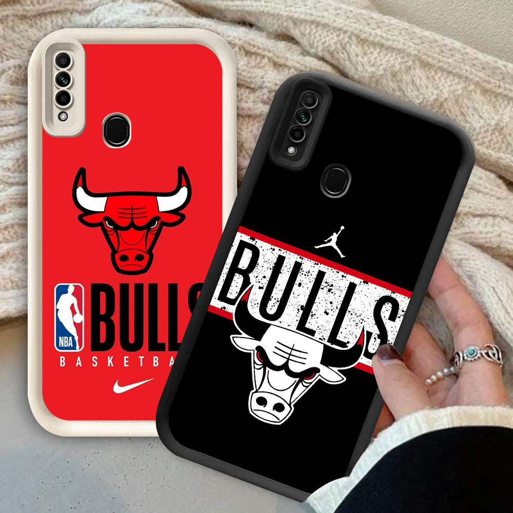 YS-43 Chicago Bulls NBA Shockproof Casing untuk OPPO A5i A31 F15 A91 Reno 3 Realme 6i 5s 5i 5 Narzo 