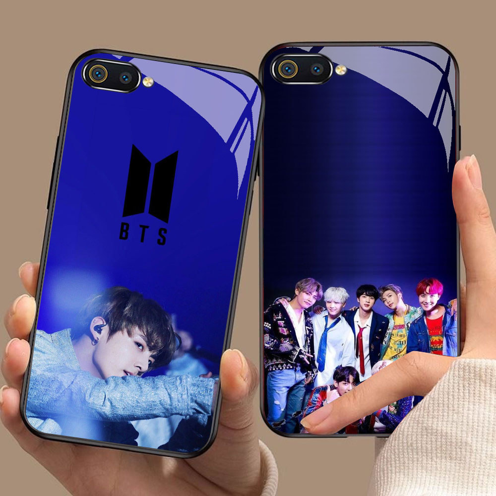 YS-29 BTS ARMY HD Glass Casing untuk Realme C1 C2 C2s OPPO A3S A5 A12E
