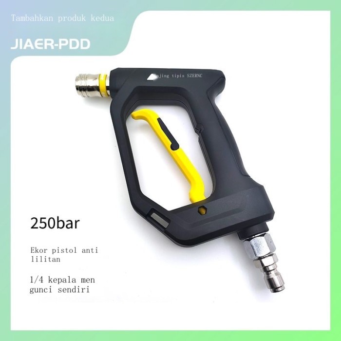 Zervo Pistol Air Anjing Halus Pistol Air Tekanan Tinggi Mesin Cuci Mobil Pistol Air Mengunci Sendir