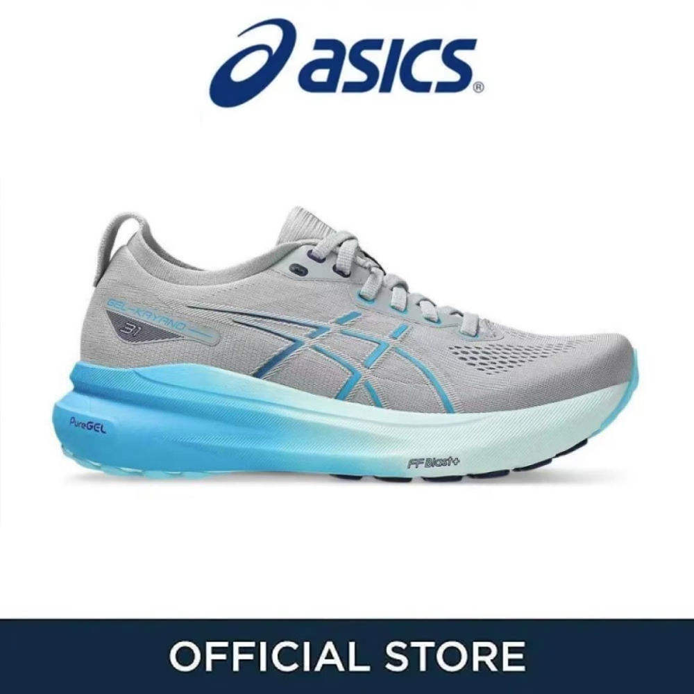 Sepatu Sneakers Sprot Asics KAYA NO31 Grey Blue Men's and Women's Mesh Breathable Low Cut Running Sh
