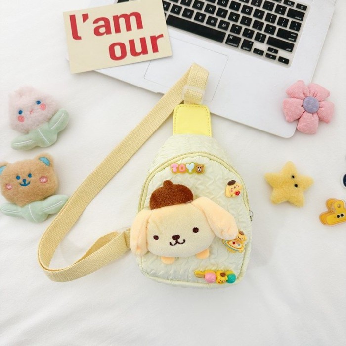 Kuromi Doll Cartoon Little Girl Princess Messenger Bag Summer Versatile Chest Bag Baby Children's Ba