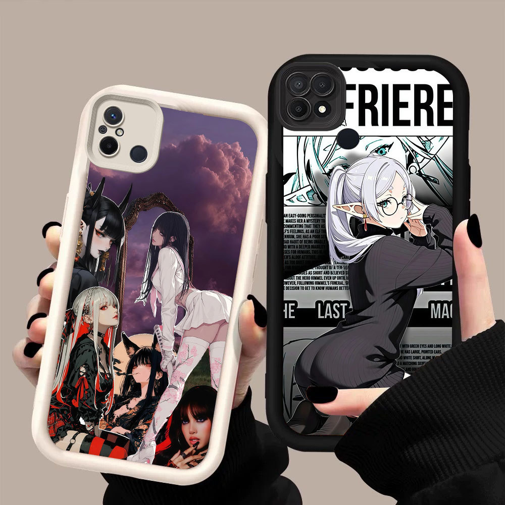 KT-59 Anime Girl Shockproof Casing untuk Xiaomi Redmi 9C 11A 12C 10C NFC POCO C55 C31