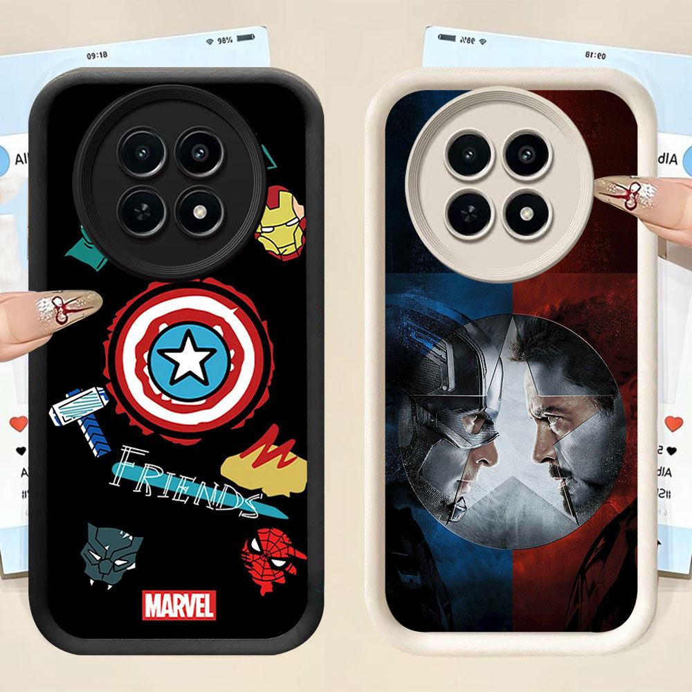 KT-58 Marvel Venom Shockproof Casing untuk Realme 12 12X 13 C65 P1 Narzo 70 Lite Pro Plus