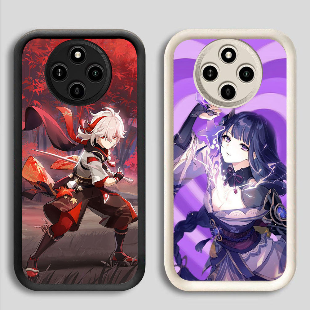 BR-77 Genshin Shockproof Casing untuk Xiaomi Redmi 14C A3 A3X Poco X3 C75 C61 NFC Pro