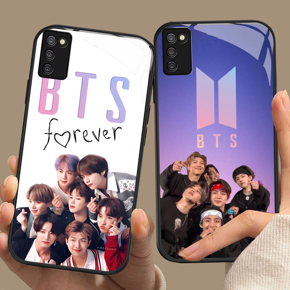 BR-17 BTS OT7 HD Glass Casing untuk Samsung A03S A71 M02S A02S A51