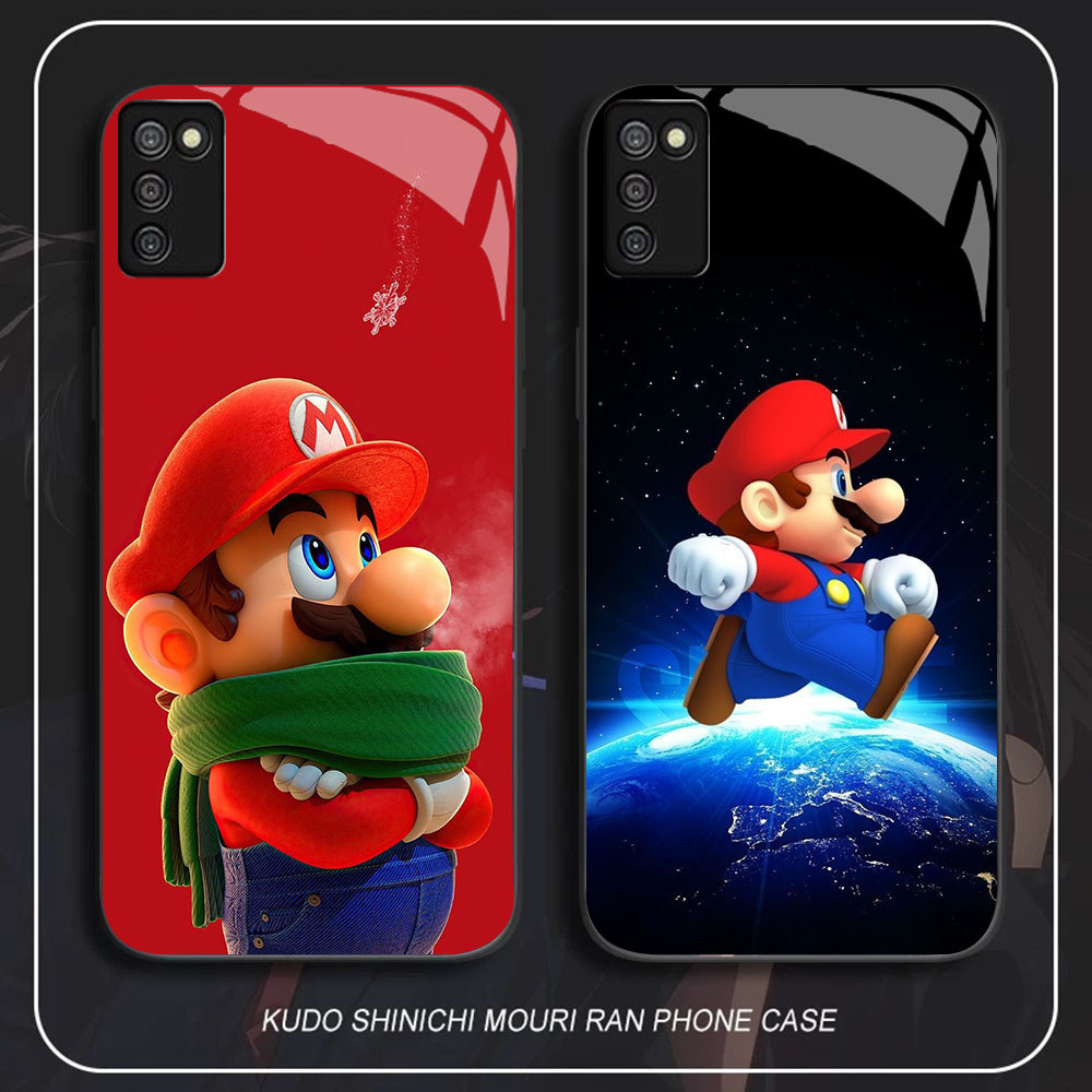 BR-94 Super Mario HD Glass Casing untuk Samsung A03S A71 M02S A02S A51