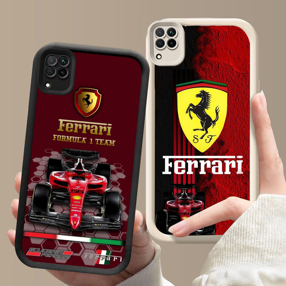 BR-79 Ferrari Racing Cars Shockproof Casing untuk Samsung A12 A22 J2 J4 J7 Pro Plus Prime 5G