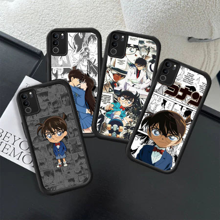 PO35 Detective Conan Hp Plating Casing untuk Samsung A20 A56 A11 A10 S20 A21S A51 M02S A36 FE A03S A