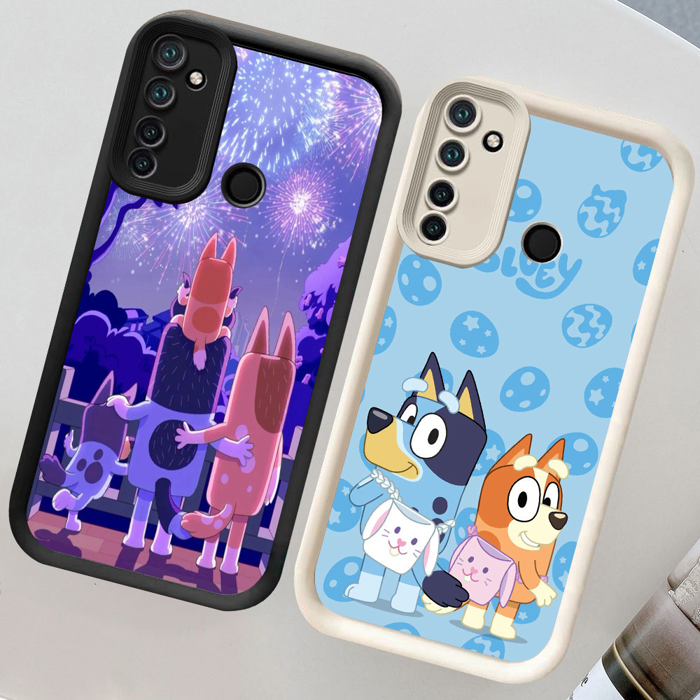 CH43 Bluey Lembut Casing untuk Realme Narzo 20A 5 5i 10A 10 6i 5s Kasus Protektif