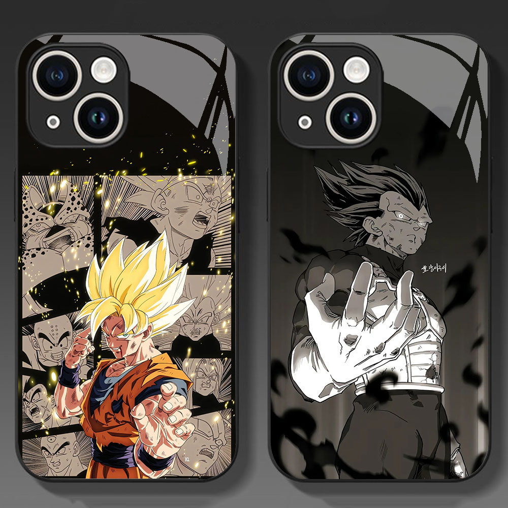 KT-83 Dragon Z Ball HD Glass Casing untuk iPhone 11 13 12 Mini Pro Max
