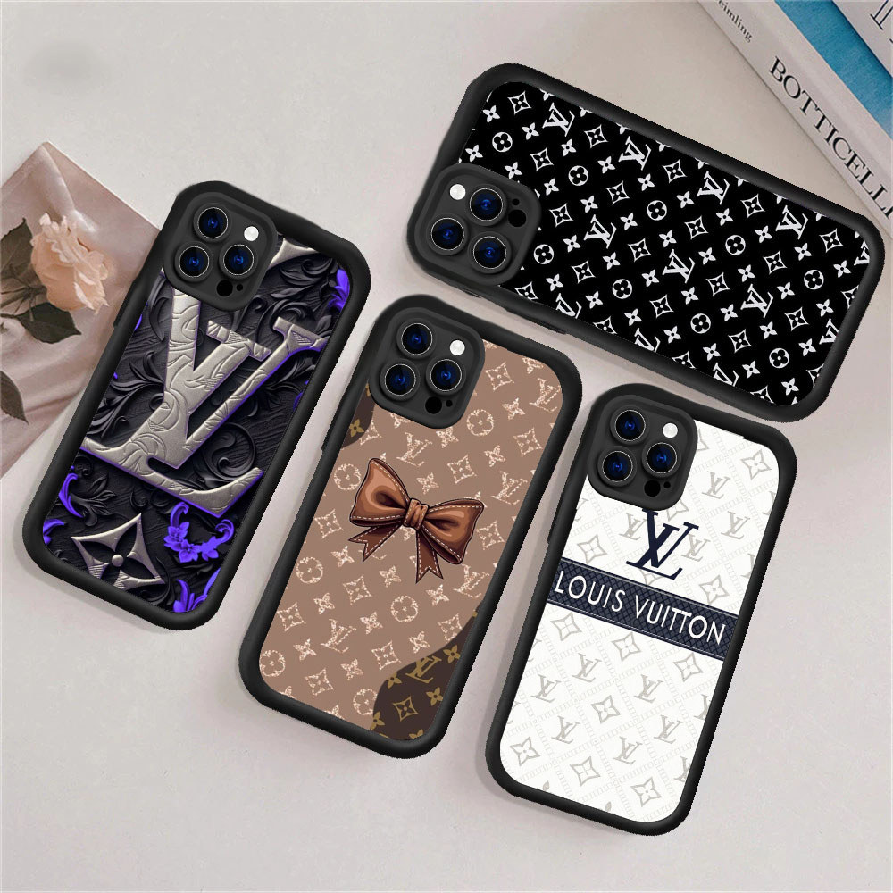 PO63 LV Sangat indah Hp Plating Casing untuk iPhone 15 Mini 14 11 13 12 Pro Max Shell silikon lunak 