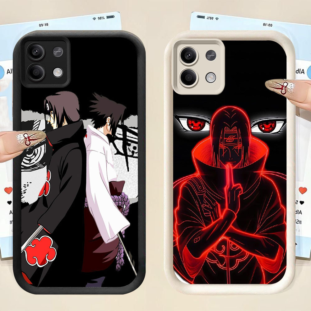 KT-12 Uchiha Itachi Shockproof Casing untuk Xiaomi Redmi Note 13 Poco X6 X7 M6 M7 NEO Pro