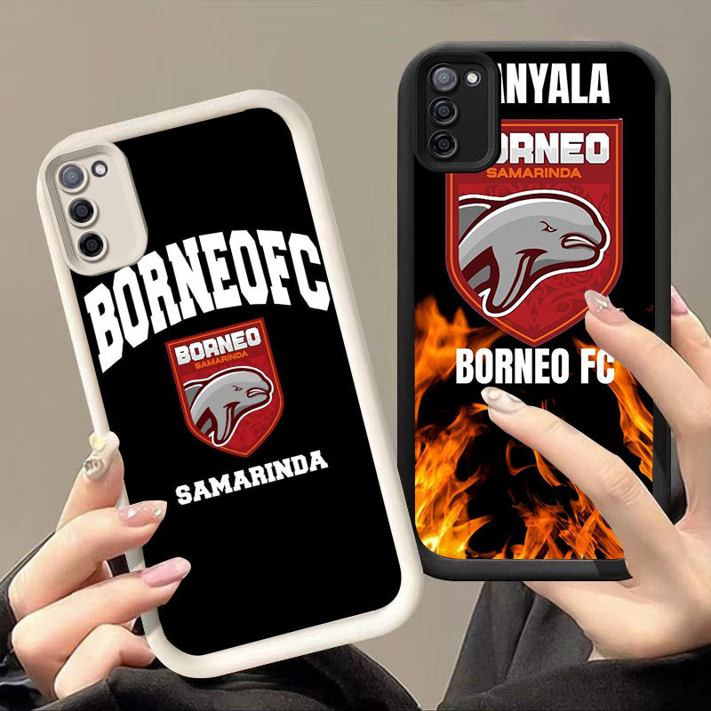 HK-53 Borneo fc Shockproof Casing untuk Silikon hitam putih Samsung A71 M21 FE F02S M30S A51 A31 M02