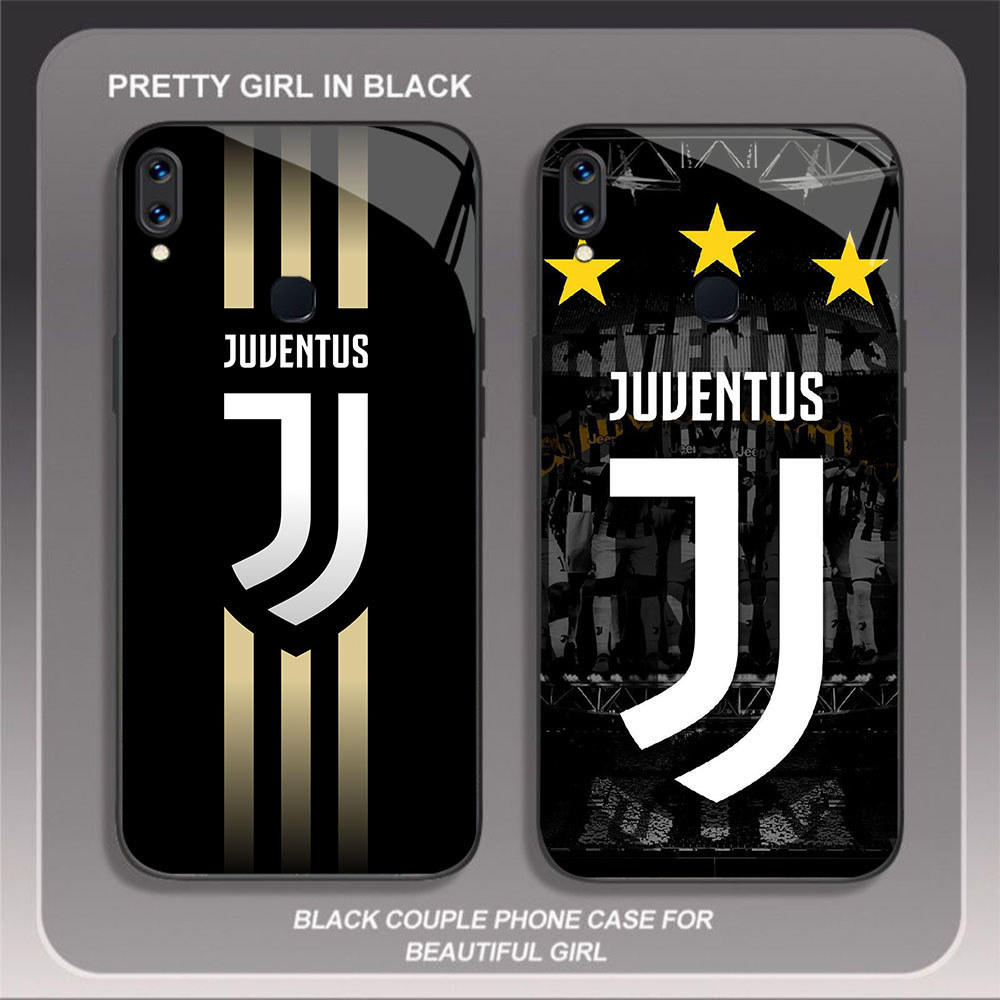 HK-31 Juventus FC Glass KACA Casing untuk Samsung M30 A30 A10S A40S A20 M30S A31 A11 M01S A21S M21 M