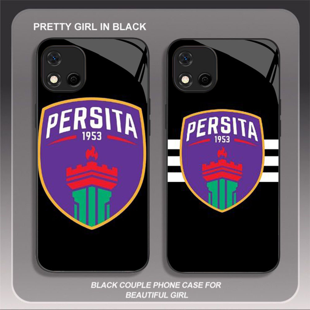 HK-66 Persita Indonesia Glass KACA Casing untuk OPPO Realme Reno A16E 4 C11 C20 C20A A16K F17 4F A93